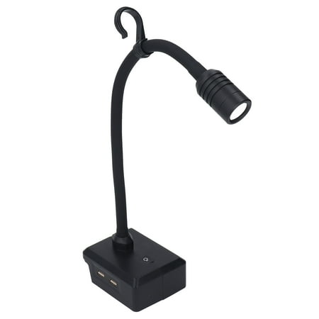 

LED Work Light Cordless Gooseneck Lamp 3 Modes Dual USB with Hook for 20V Battery