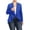 Royal Blue, variant on Women's Plus Size Casual Long Sleeves Open Front Solid Office Work Wear Blazer Jacket