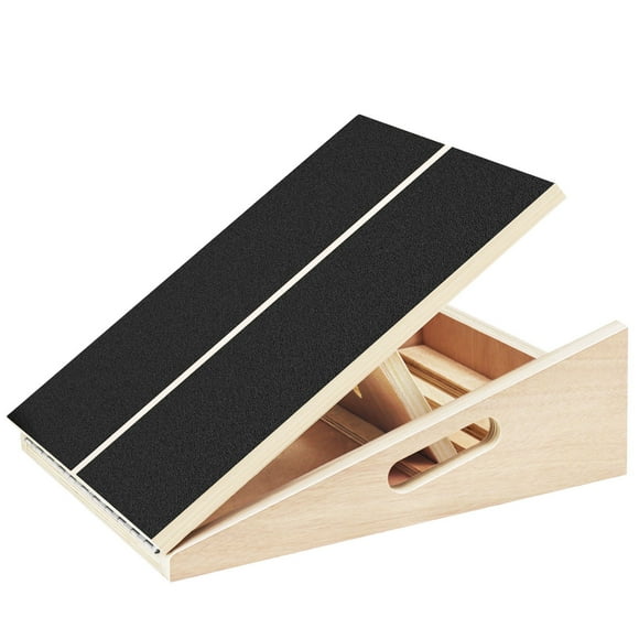 Slant Board for Calf Stretching Squats Calf Stretcher Incline Stretch Adjustable Wooden Wedge Footrest Professional for Knees Ankle Heel Feet Leg
