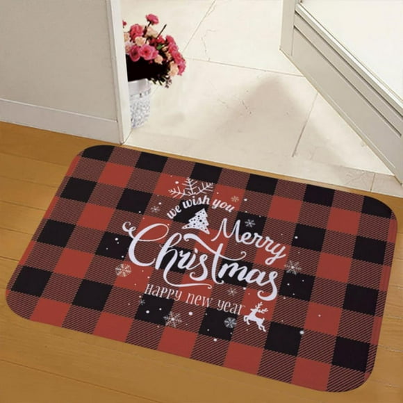 Buffalo Plaid Bathroom Rug