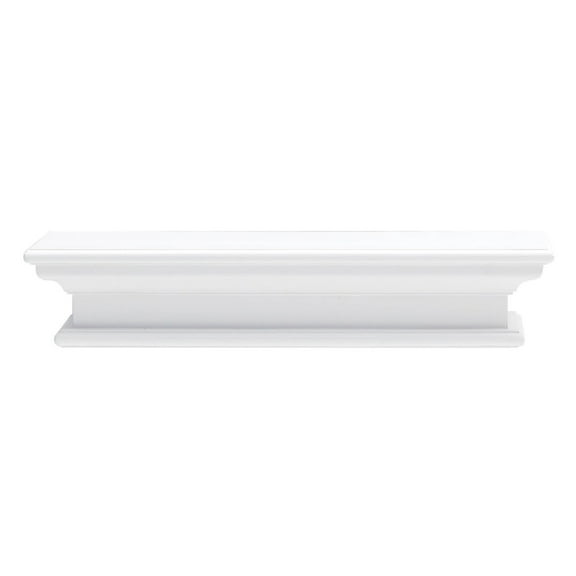 NovaSolo Halifax Medium Floating Wall Shelf in Pure White