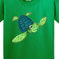 thumbnail image 4 of Inktastic Sea Turtle with Swirls Youth T-Shirt, 4 of 5