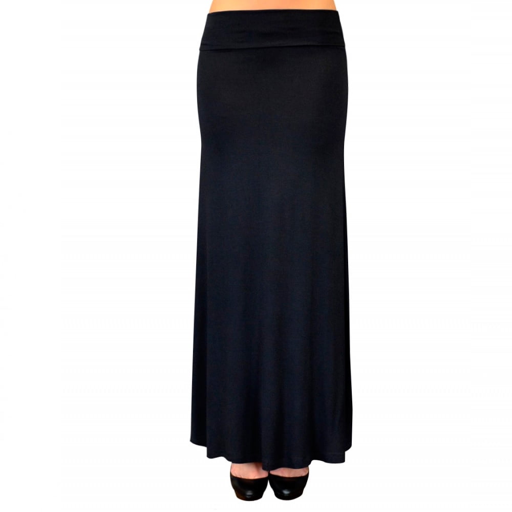 black maxi skirt walmart