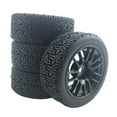 thumbnail image 5 of 4Pieces Exquisite Rubber 1:10 Rally Wheel 12mm On Road Tires Flat Run, 5 of 5