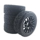 thumbnail image 5 of Llantas de rueda con buje de 2 mm y neumáticos de goma para coche RC de carreras de turismo de carretera / A para RC Negro, 5 of 5