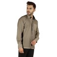 thumbnail image 3 of Bestman Solid Formal Shirt For Mens Button Down Shirt Front Patch Pocket Office Wear, 3 of 7