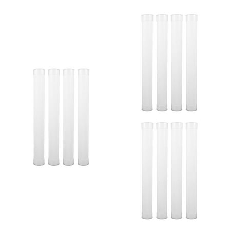 SWETRACE WORGEOUS 12 pcs Poster Tubes Mailing Shipping Heavy Duty Mailers Packing Round Plastic Tubes with Caps for Storage Transport