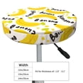 thumbnail image 4 of Disketp Banana Fruit Funda Redonda para Taburete, Funda de Cojín para Silla de Bar Suave y Elástica-13 inch, 4 of 7