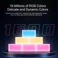 thumbnail image 4 of Smart Light Panel, Rectangular LED Lamp 16 Million RGB Colors APP and Voice Control 6PCS Versatile Usage  for Bedroom Decoration, 4 of 7