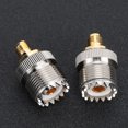 thumbnail image 1 of Adapter Connector, Brass UHF Connector Anti Interference 50 Ohm SMA Female To UHF Female Multi Purpose  for  LAN Equipment, 1 of 7