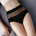thumbnail image 4 of Ropa interior bikini elástica Gibobby bragas sexis cintura alta grande negro XL, 4 of 5