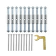 thumbnail image 2 of Yinanstore Kit de Vis Cassette en Fer de Haute Qualité 21 Pcs, Clé, Réglable, Fixateur Résistant à la Rouille pour Interrupteur Mural Boîte de Jonction - 86 Type Métal, 2 of 8