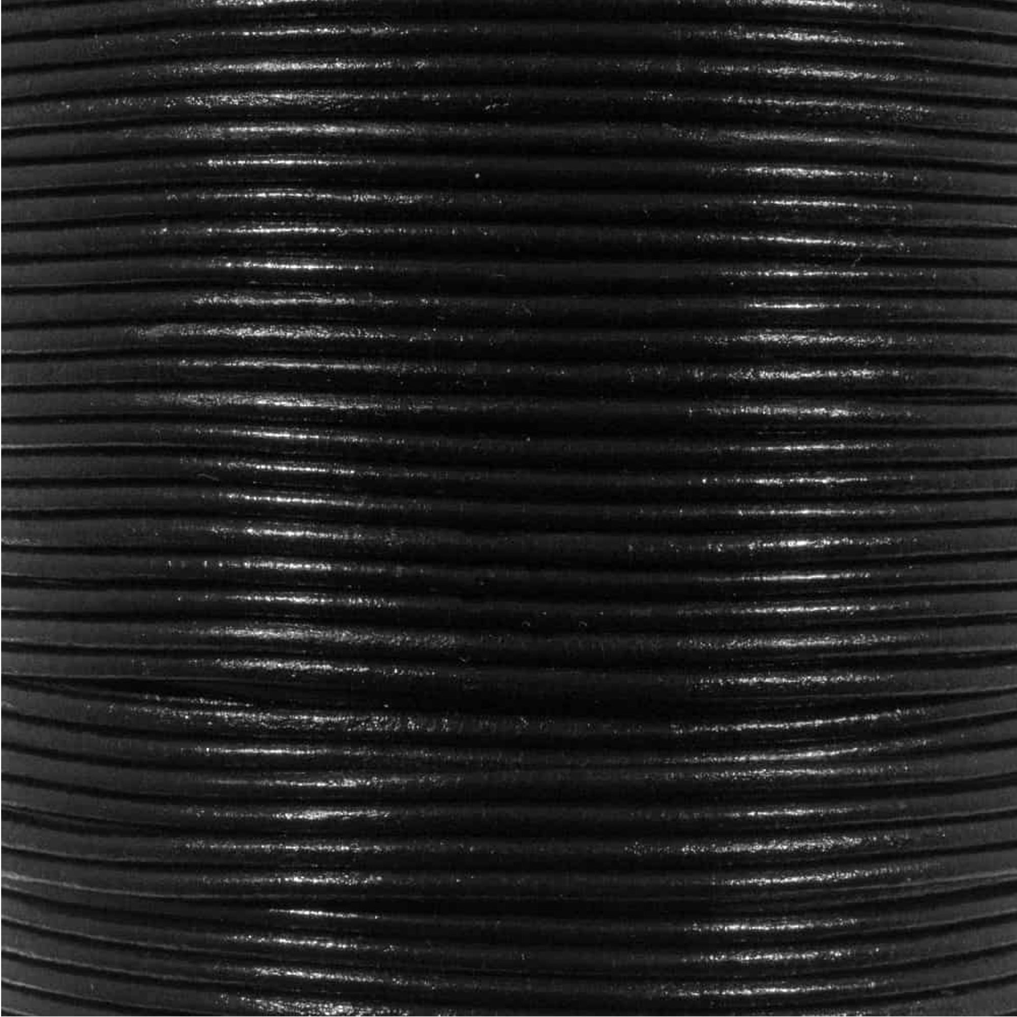 Craft County 1.5MM Round Leather Cord – 5, 10, 25 or 50 Yards or 328 feet – Various Colors