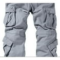 thumbnail image 2 of Juicy Trendz Men’s Cargo Pants with Multi Pockets, Cotton Work Trousers, Outdoor Casual Jogger Pants for Men Gray W30-L30, 2 of 4