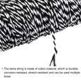 thumbnail image 4 of Twine Packing String Wrapping Cotton Twine 100M Black and White Rope for Gift Wrapping Twine, Pack of 2, 4 of 7
