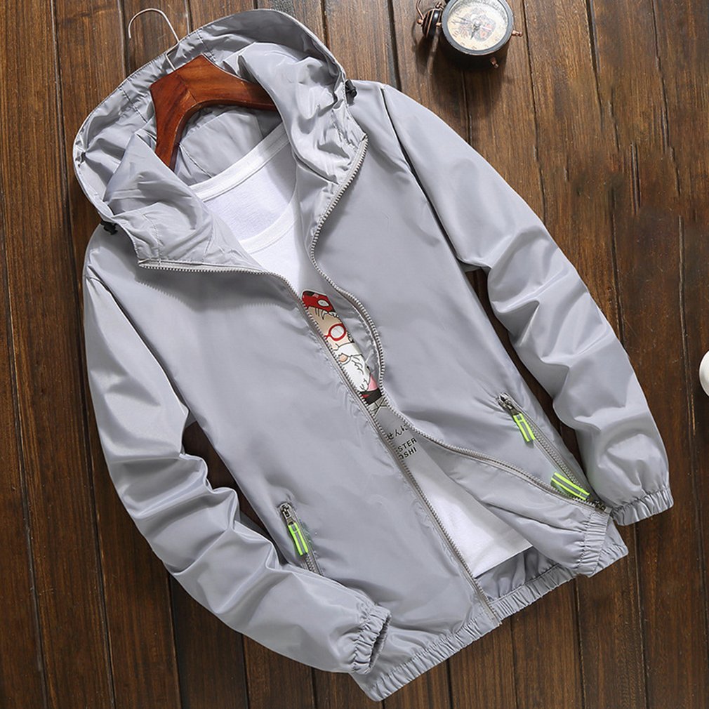 Men Jacket Long Sleeve Casual Male Thin 