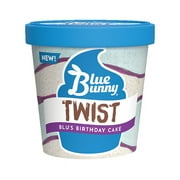Blue Bunny Twist Blu's Birthday Cake Frozen Dessert Pint, 16 fl oz