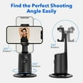 thumbnail image 5 of TIANLAIMEI Face Tracking Phone Mount, 360° Rotation Smart Shooting Mount Sturdy Vlog Holder Compatible Phone Stand for Cell Phones, iPhone, 5 of 9