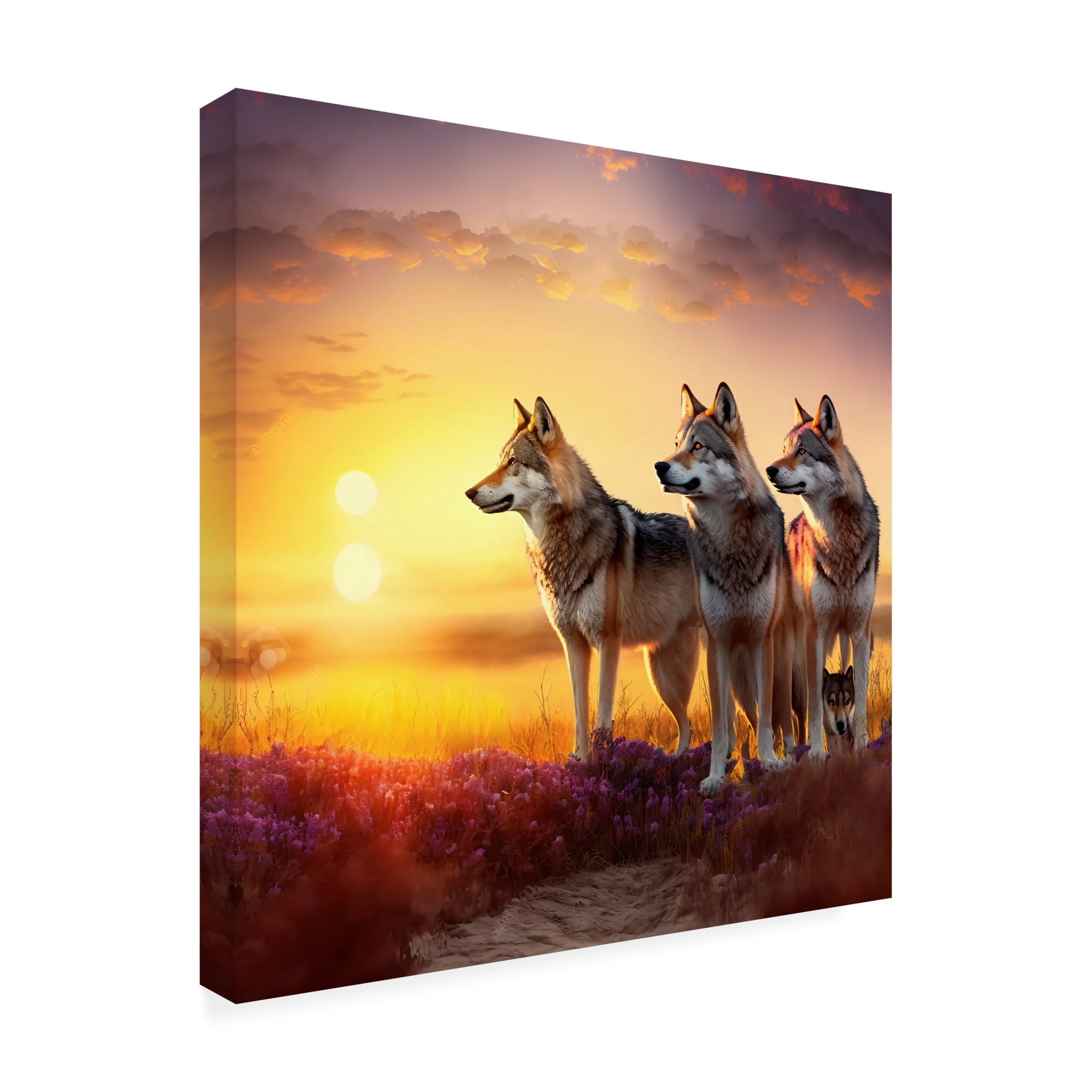Canvas Wall Art - Ray Heere 'North American Wildlife 52' Wall Art for Living Room, Bedroom, or Office Décor by Trademark Fine Art - 18 x 18 Inches