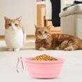 thumbnail image 3 of Reheyre Convenient Foldable Silicone Pet Bowl 600ML Capacity - Portable, Easy to Clean Cat and Dog Food Bowl - Pet Supply Essential, 3 of 6