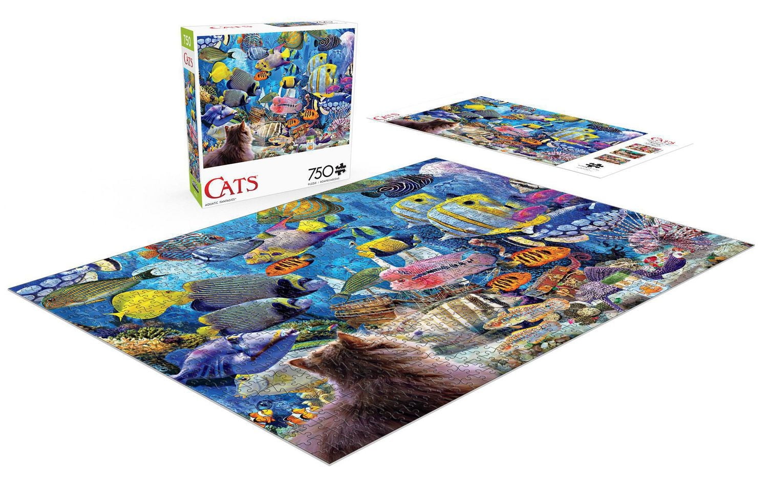 Buffalo Games - Cats - Aquatic Fantasies - 750 Piece Jigsaw Puzzle