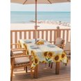 thumbnail image 2 of Outdoor Tablecloths with Umbrella Hole & Zipper, Yellow Sunflowers Rectangle Tablecloth 52x70 Inch, Farmhouse Rustic Botanical Floral Plants Waterproof Table Cloth, Patio/Pool/Picnic Table Covers, 2 of 8