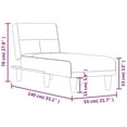 thumbnail image 4 of vidaXL Chaise Longue Light Grey Fabric, 4 of 5