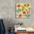 thumbnail image 3 of Epic Graffiti 'Playful Floral Trio III' by Silvia Vassileva, Canvas Wall Art, 26"x26", 3 of 8