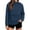 Navy, variant on Tqcoqu Womens Solid Color Half Zip Hooded Jacket, Lightweight Long Sleeve Pullover Anorak Windbreaker with Pocket & Drawstring