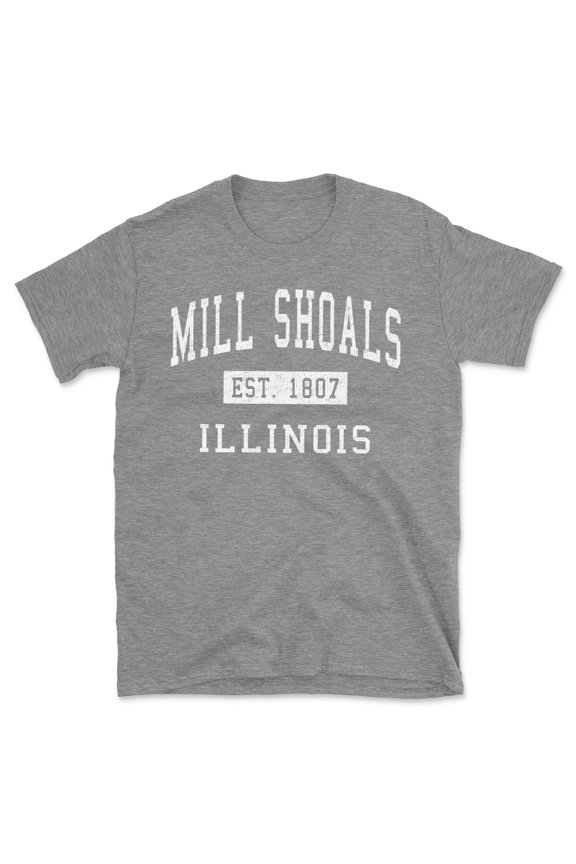 Mill Shoals Illinois Classic Established Men's Cotton T-Shirt