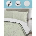 thumbnail image 3 of Twin XL Quilt Bedding Set, Sage Green Branches Reversible Summer Quilt 3 Pieces, Vintage Art Farmhouse Lightweight Bedspreads Coverlets with 2 Pillow Shams for All Seasons, 3 of 5