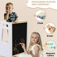 thumbnail image 6 of HARPPA Toddler Tower with Adjustable Height and Anti-Slip Protection, Kids Standing Tower with Safety Rail, Nordi Kids Kitchen Tower with Chalkboard, White, 6 of 12