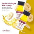 thumbnail image 2 of LorAnn Banana Cream Super Strength Flavor - Twin Pack of 1 Dram Bottles (.125 fl oz) - Candy, Confections & Baking, 2 of 6
