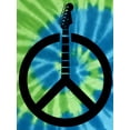 thumbnail image 2 of Guitar Peace Sign Tie Dye Tee Shirt - St. Lucia, Small Kids (6-8), 2 of 2