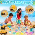 thumbnail image 3 of Juguetes de arena FHOZGECY de Beach Toys con 3 camiones y 3 cubos de playa, 35 unidades, 3 of 6