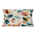 thumbnail image 3 of Designart "Floral Pattern In Botanical Pastel Colors I" Botanical Printed Throw Pillow, 3 of 5
