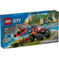 thumbnail image 3 of LEGO City 4x4 Fire Truck with Rescue Boat Building Toy - Fire Truck Toy for Kids, Boys & Girls, Ages 5+ - Gift for Christmas - Pretend Play Set for Preschool - 60412, 3 of 8