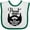White and Green, variant on Inktastic Proud Owner of a Bearded Daddy Boys or Girls Baby Bib