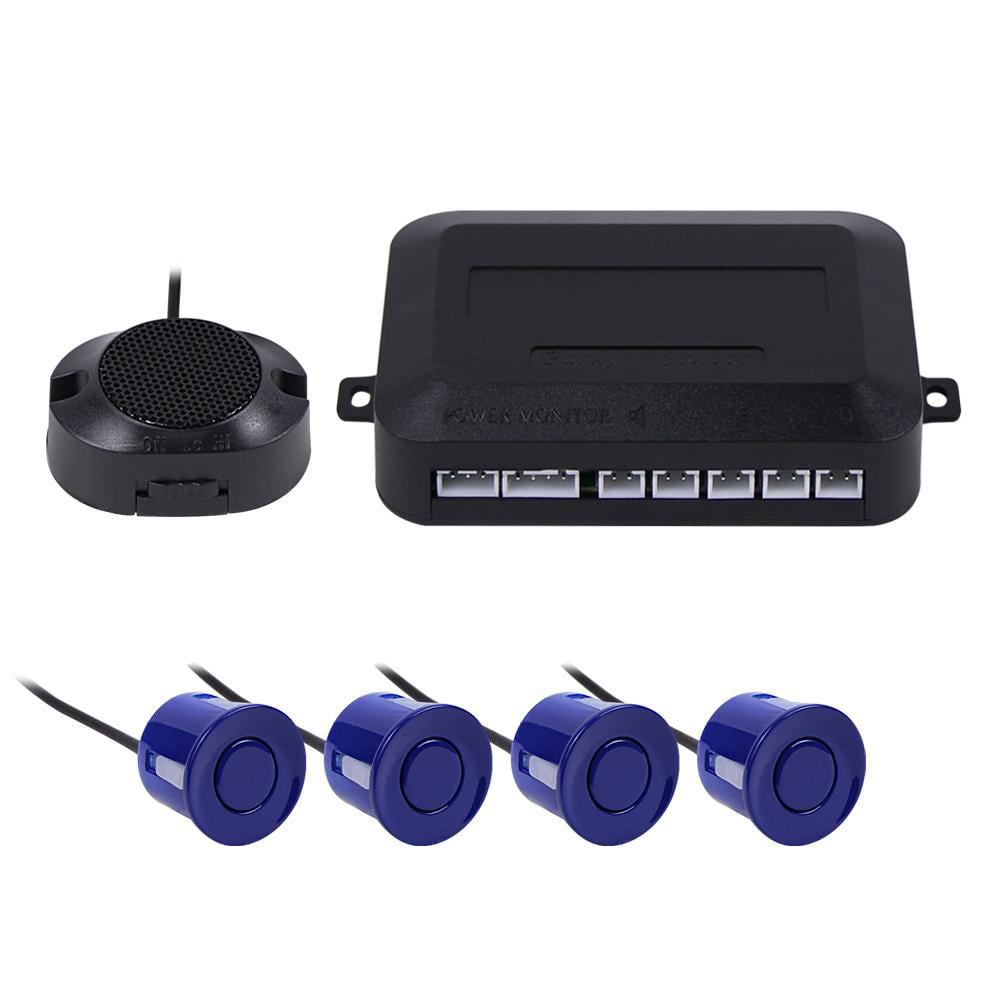 LED Car 4 Parking Sensor Reverse Assistance Backup Radar Alarm System Kits Parts 