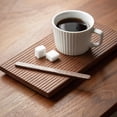 thumbnail image 2 of de Café de Madera de Nogal Negro de 15 cm, Reutilizables, para Café, Té, Leche, Chocolate y Mermelada., 2 of 5