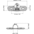 thumbnail image 5 of 10 abrazaderas en forma de U de 0.315 in, abrazadera de acero inoxidable 304, abrazadera de correa, tubo de abrazadera en U (M8), 5 of 5