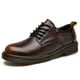 thumbnail image 1 of Zapatos de hombre, zapatos para exteriores, tecnología de color frotado a mano, zapatos de hombre de cuero de vaca, suela de material transparente, zapatos de hombre con cordones, 1 of 5