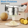 thumbnail image 5 of Gustave 2 Pack Potato Ricer Masher Heavy Duty Stainless Steel Manual Fruits Vegetables Baby Food Press and Mash Kitchen Tool with Ergonomic Handle, 5 of 10