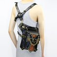 thumbnail image 3 of Bolso De Hombro Bandolera Cuero PU Soledad Steampunk Con Remaches Con Cadena Retro Unisex, 3 of 10