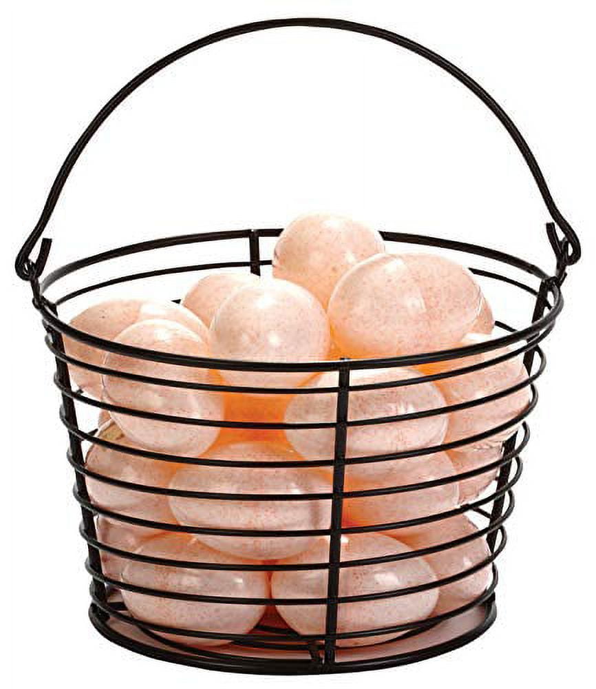 Ittle Giant Large Metal Wire Egg Basket For Collecting, Carrying, Cooling,  Washing, Or Drying Up To 8 Dozen Fresh Chicken Eggs, Black : Target
