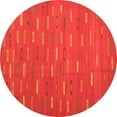 thumbnail image 1 of Ahgly Company Indoor Round Oriental Orange Traditional Area Rugs, 7' Round, 1 of 1