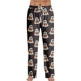thumbnail image 2 of Hearthz Halloween Mens Flannel Pajama Pants Plush Fuzzy Men's Pajama Pants Soft Warm Cozy Pj Bottoms Lounge Pants Fleece Sweatpants Fluffy Sleepwear, 2 of 5