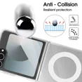 thumbnail image 3 of For Samsung Galaxy Z Flip 7 Magnetic Phone Case Shockproof Cases Back Cover Transparent Shell For Galaxy ZFlip7 Magnetic Covers, 3 of 5