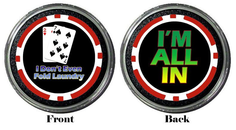 I Dont Even fold Laundry Protector Holdem Poker Chip/Card Cover Card Guard
