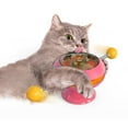 thumbnail image 4 of GROWTH TANK Cat Turntable Ball Catnip Toys Pet Interactive Toy with Suction Cup Pink, 4 of 8
